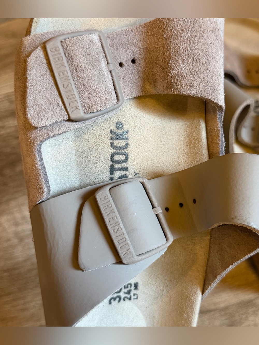 NWOB Birkenstock Arizona split gray sandals Women’s size 7 - Picture 9 of 14